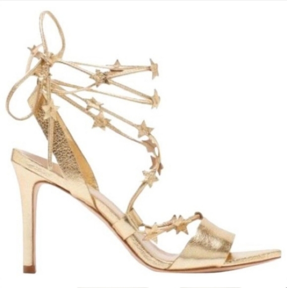 Loeffler Randall Shoes - Loeffler Randall Arielle Strappy Stars Sandals, Gold